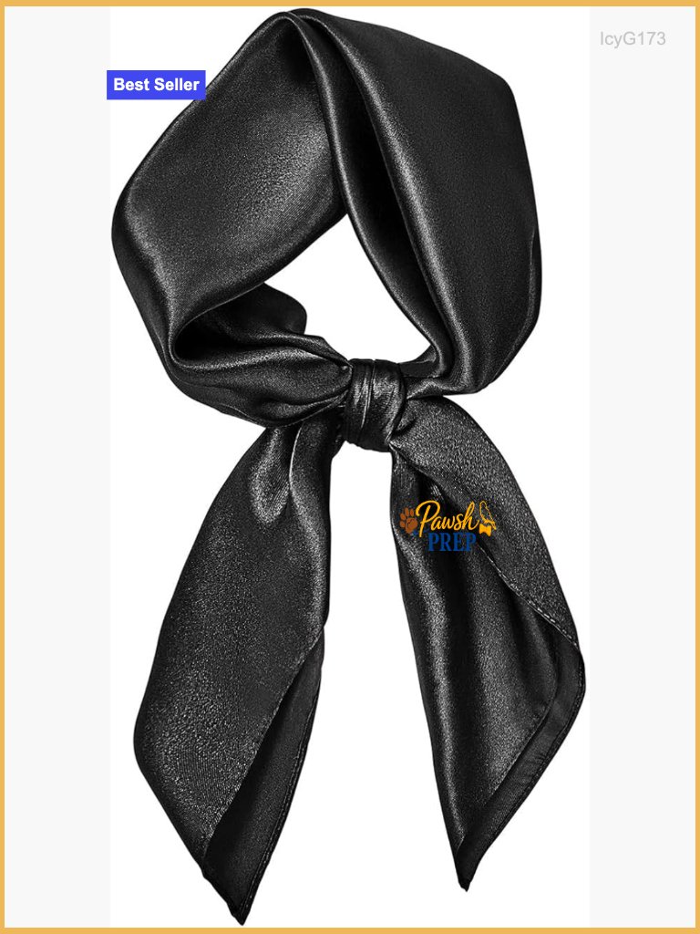Lightweight Square Scarf - Silk Feel, 23.5" - Perfect For Hair, Neck, Bag,